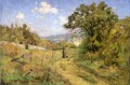 9月 セオドア・クレメント・スティール 1892年 印象派 インディアナ州の風景 セオドア・クレメント・スティールの風景